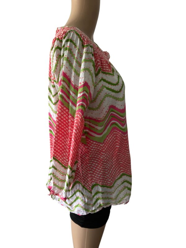 Caribbean Joe Watermelon Colors Tunic M Top - Image 2