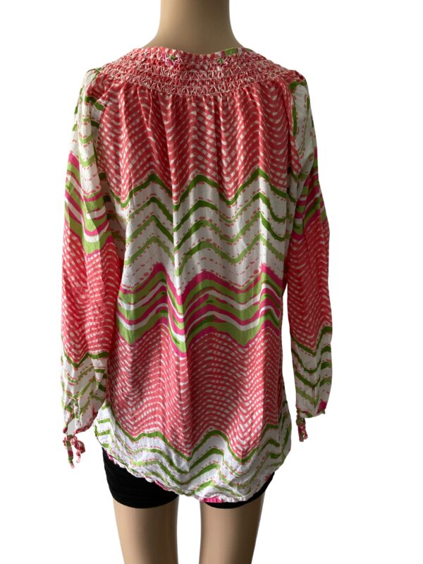 Caribbean Joe Watermelon Colors Tunic M Top - Image 3