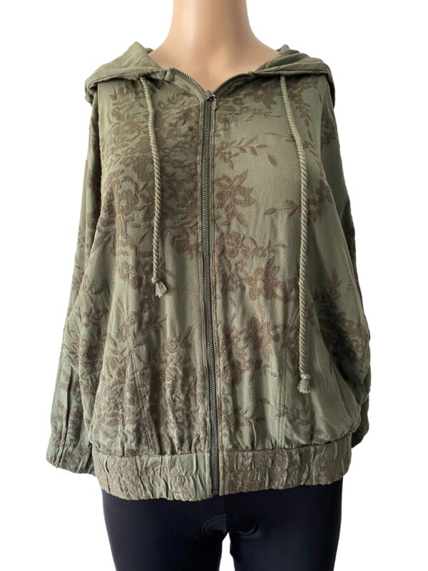 Anthropologie Saturday Green Embroidered Size XS Jacket