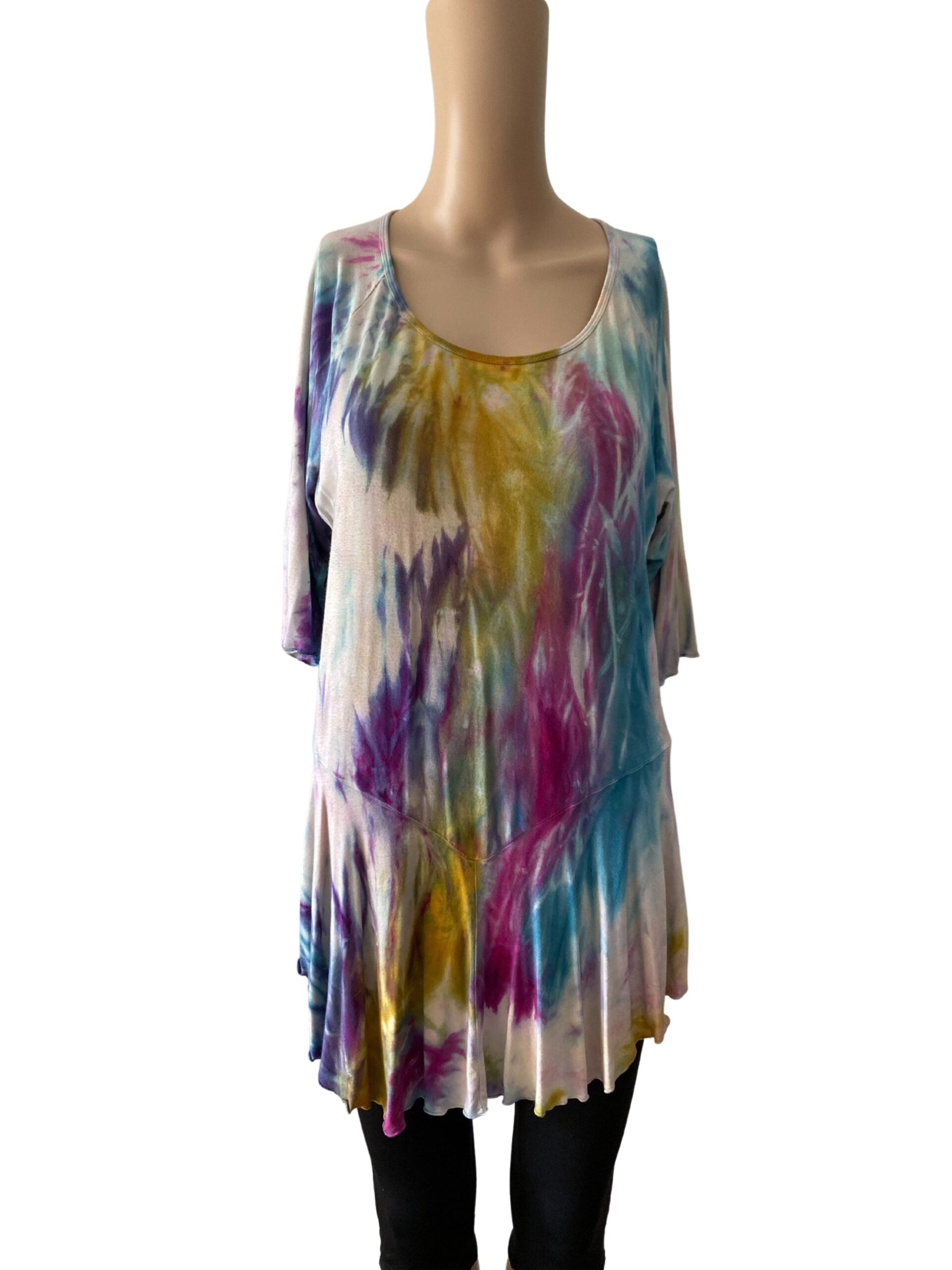 Tie dye Dharma Trading Co size XL tunic top - Catherines Fashion Finds