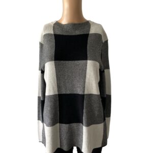 Sweater-J. Jill Black plaid XS