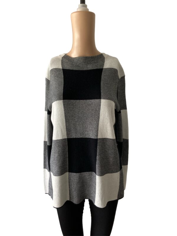 Sweater-J. Jill Black plaid XS