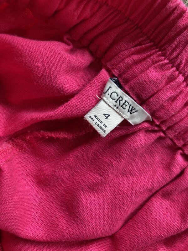 J. Crew Hot Pink Linen Blend Size 4 Hot Pink Shorts - Image 4