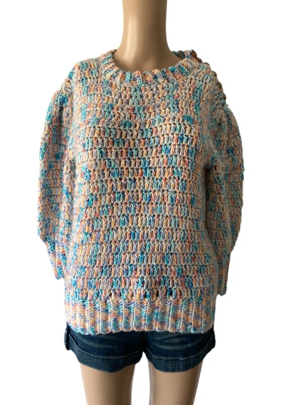 Gil Aimbez Vintage Hand Crochet Size S Sweater