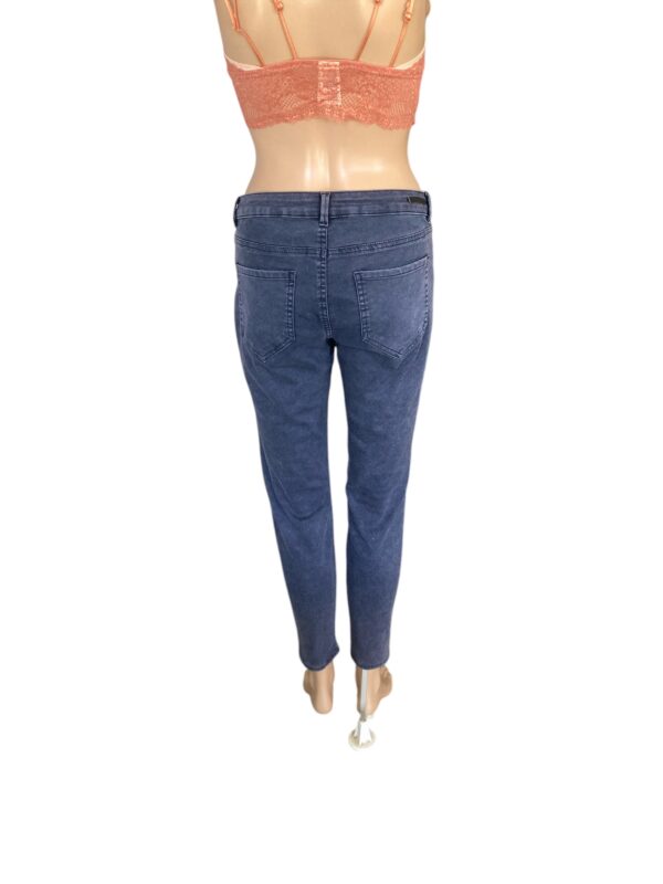 Zara Z1975 Moto Style Size 8 Skinny Denim Mid Rise Jeans - Image 3