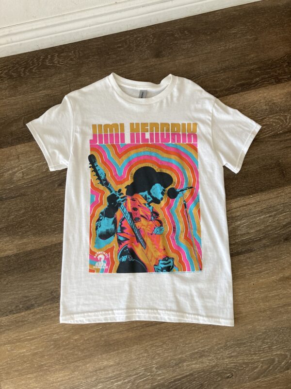 Gildan Heavy Cotton Size S Jimi Hendrix T-Shirt - Image 4