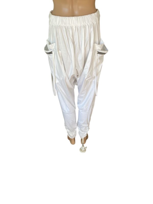 Harem White Size S-L Cargo Baggy Thailand Pants - Image 3