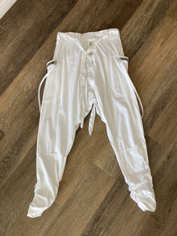 Harem White Size S-L Cargo Baggy Thailand Pants - Image 6