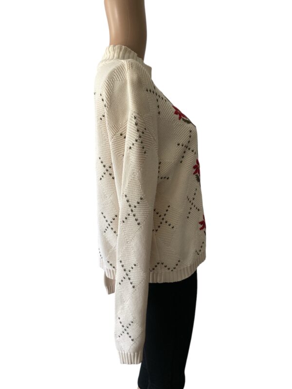 Liz Claiborne Sport Vintage Alpine Holiday Size L Sweater - Image 2