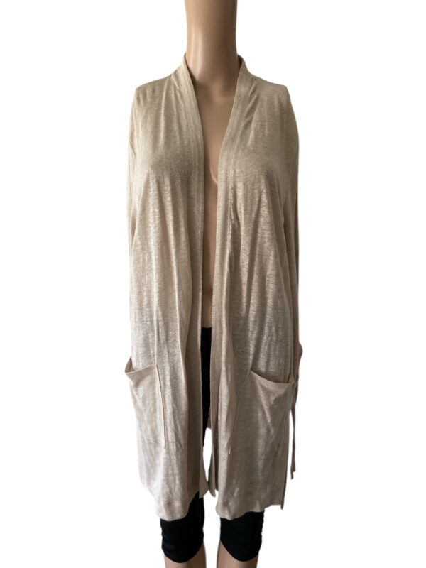 J. Jill Love Linen Size L Neutral Cardigan