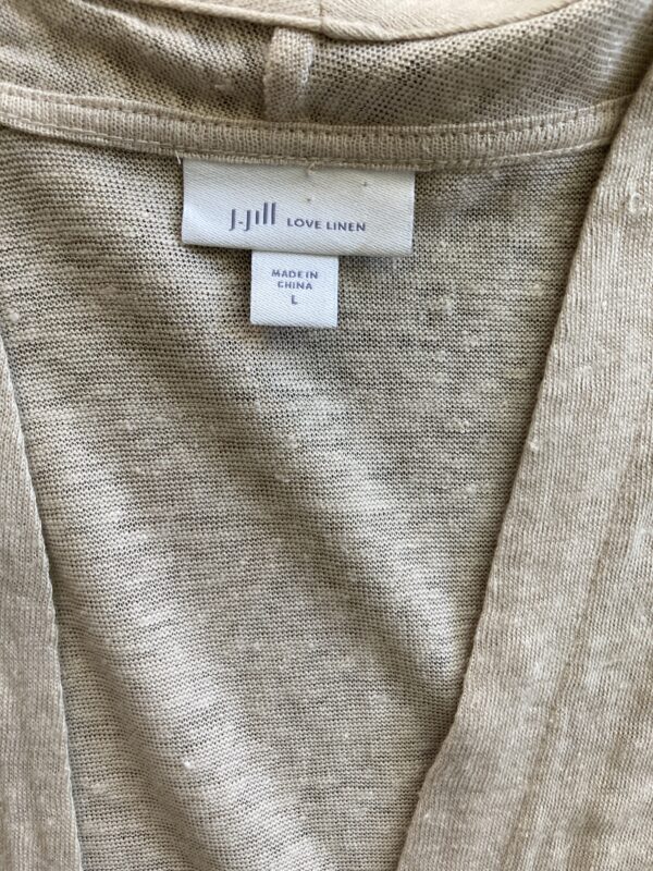 J. Jill Love Linen Size L Neutral Cardigan - Image 5