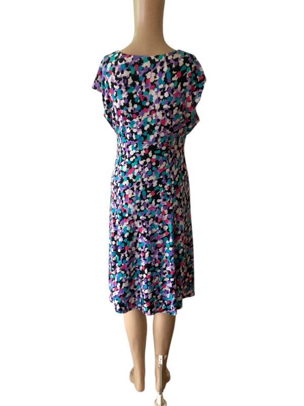 Black Label By Evan Picone Size 4 Polka-Dot Dress - Image 3