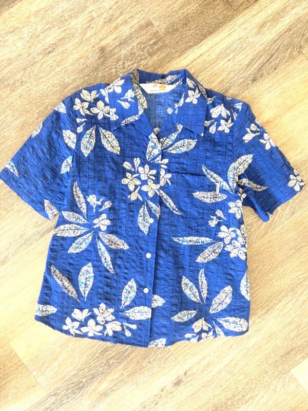 Mango Okinawa Original Size S/M Vintage Hawaiian Shirt - Image 4