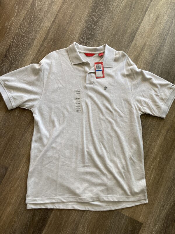 Men's Izod Luxury Sport XL Neutral Polo Shirt - Image 3