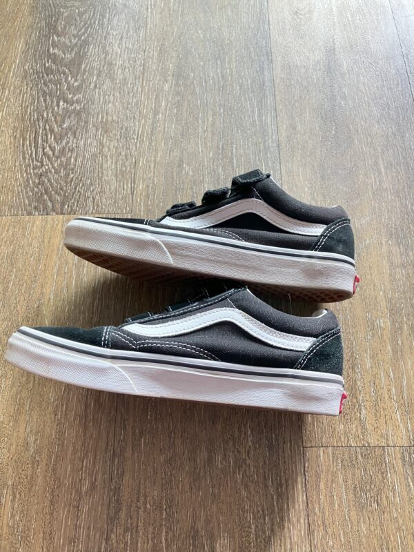 Vans Old Skool Men 5 Women 6.5 Velcro Velour Shoes - Image 3