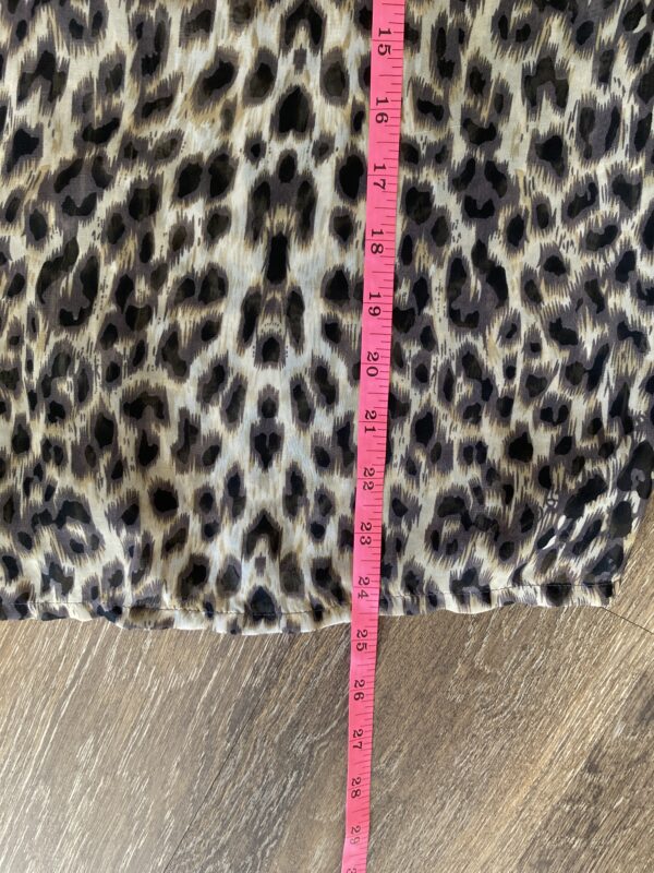 Vero Moda Button-Down Sheer XS Animal Print Blouse - Image 8